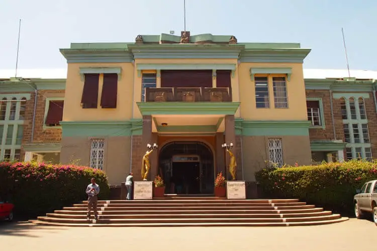 The Ethnological Museum, Addis Ababa, is one of the finest museums in Africa.